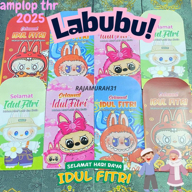 

KUJAI SHOOP Amplop Terlaris Terbaru 2025 AMPLOP THR LEBARAN MOTIF LABUBU TERMURAH TIKTOK TERBARU 2025