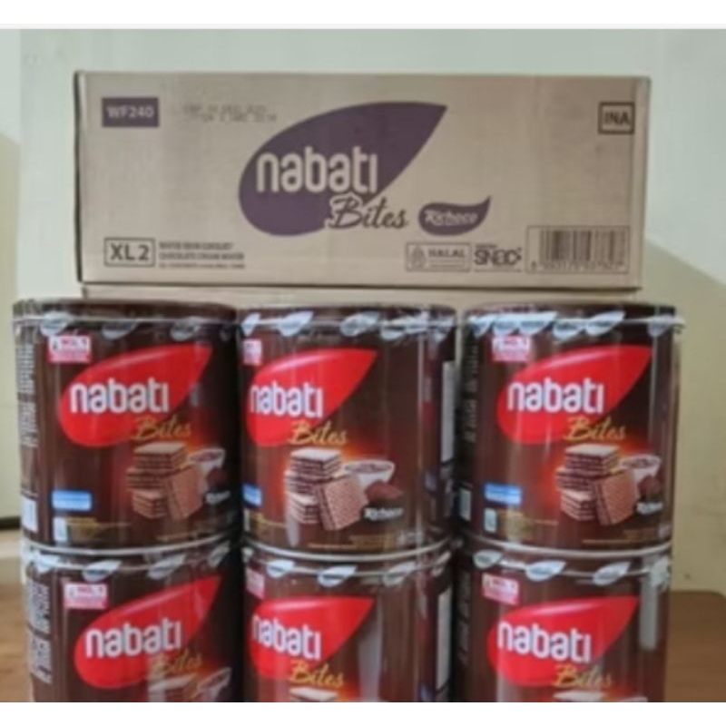 

NABATI WAFER KALENG COKELAT 1 DUS ISI 6