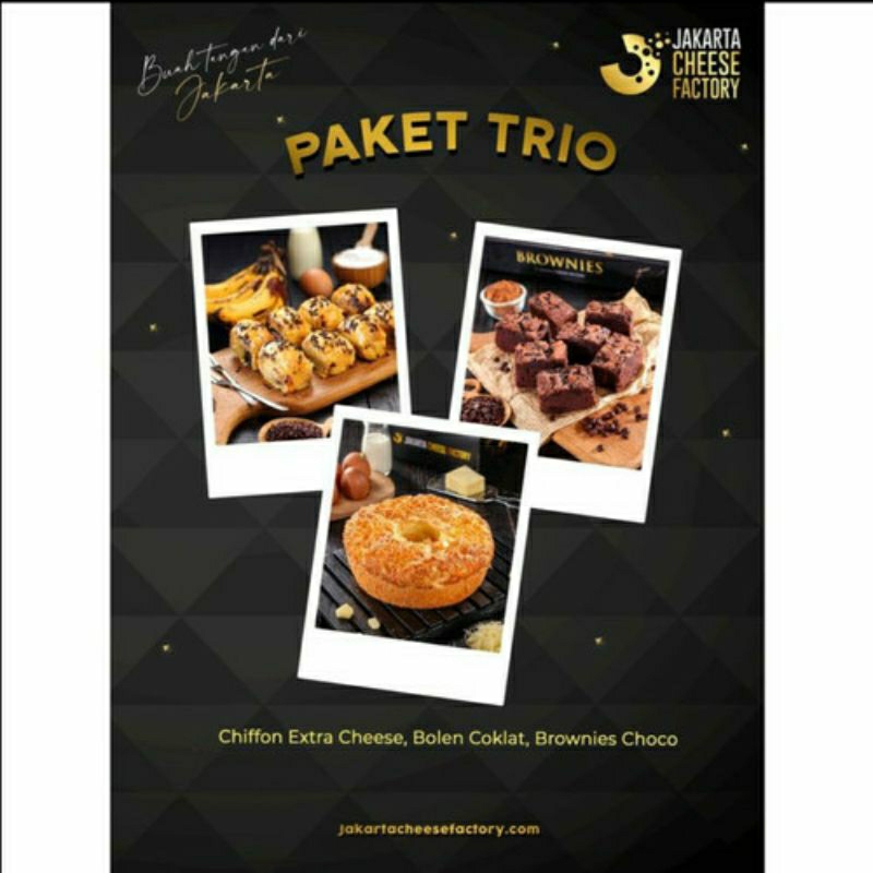 

Dbq JCF Cipondoh 1 Paket ChiffonCheese,Brownies Choco & Bolen ChocoCheese