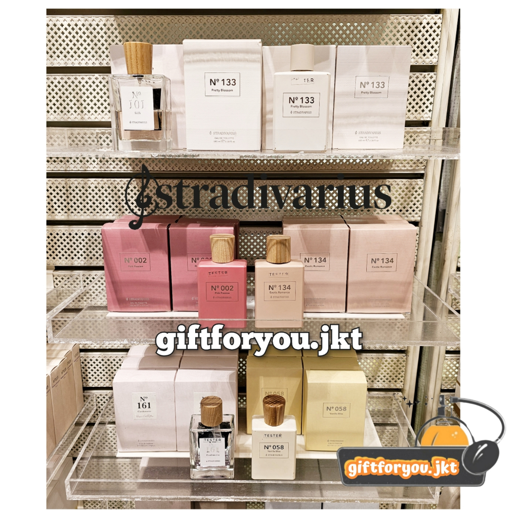 Parfum Stradivarius Pink Passion / Pretty Blossom / Exotic Romance / 101 Silk / 161 Cashmere / Vanil