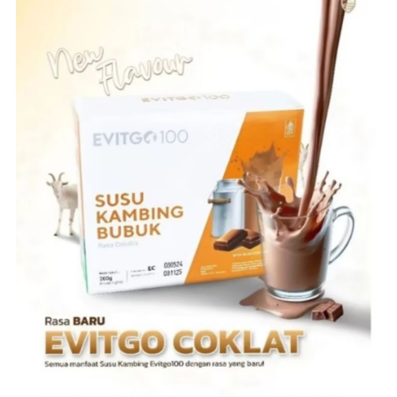 

EVITGO 100 rasa coklat | susu kambing bubuk