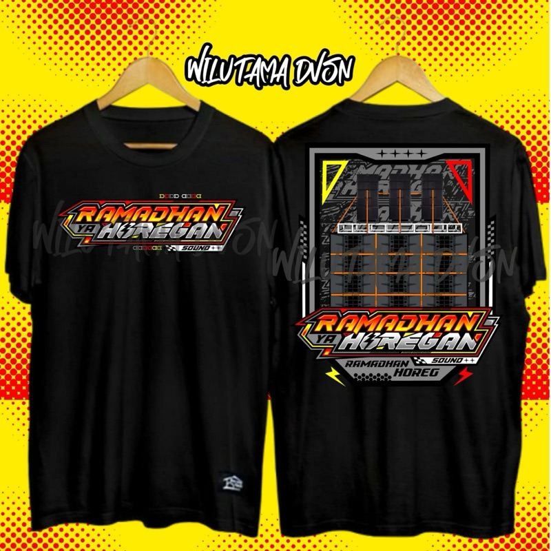 Kaos RAMADHAN Horeg V5 SOUNDSYTEM Baju sound system audio free stiker-Horeg gank Sound system Lighti