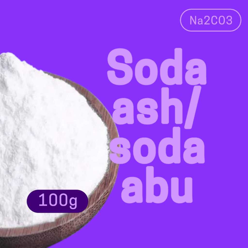 

Soda ash 100g/Na2co3/sodium karbonat/soda abu/bahan membuat sabun/bahan loundry