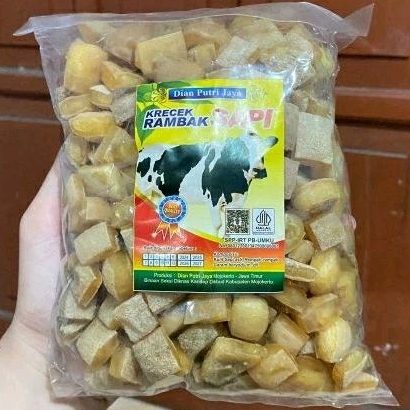 

Krecek Rambak / Krupuk Rambak bentuk Tahu