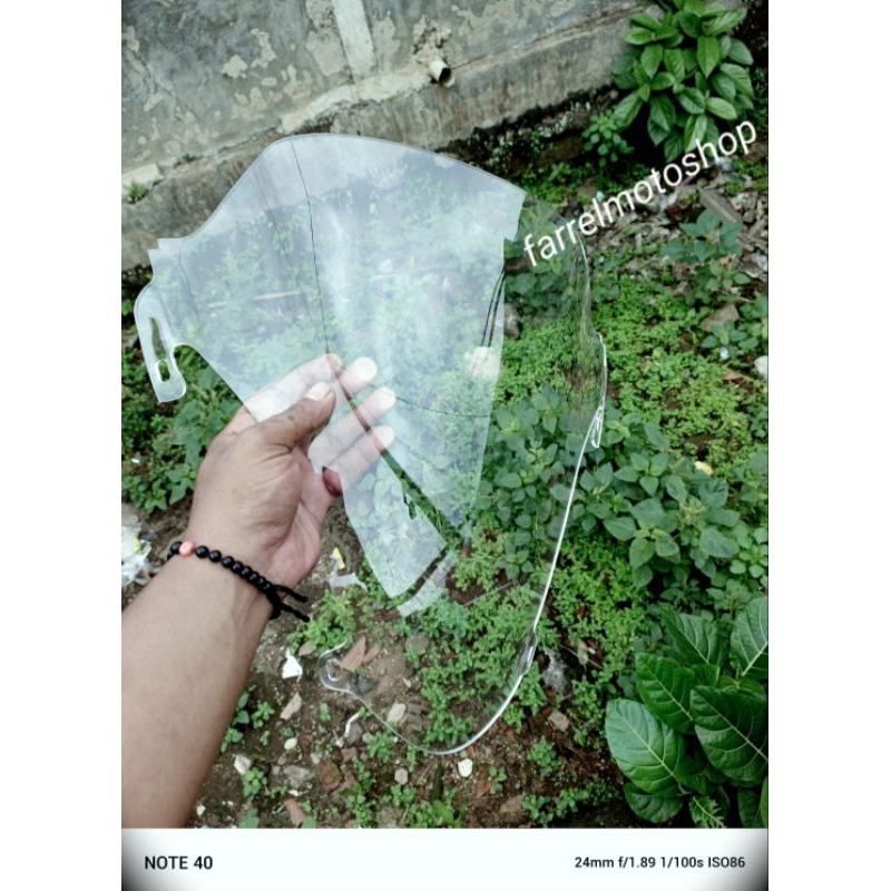 Visor Standar pcx 150 Bening tebal