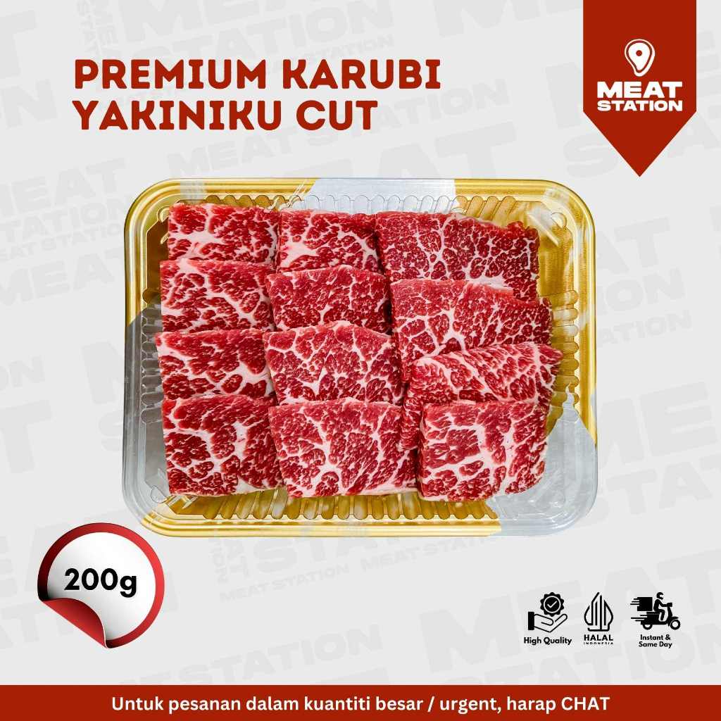 

RB Premium Karubi Yakiniku Cut 200g / Beef Slice/ Daging Sapi / Daging Shabu-Shabu / Daging Grill