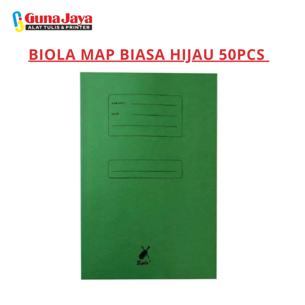 

BIOLA MAP BIASA HIJAU 50PCS