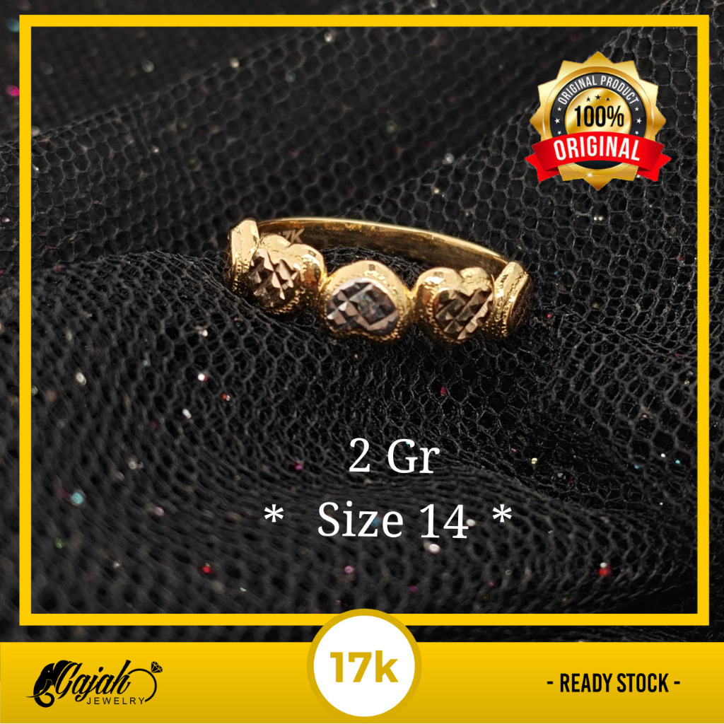 Cincin Emas 17K - 2 Gram 7329