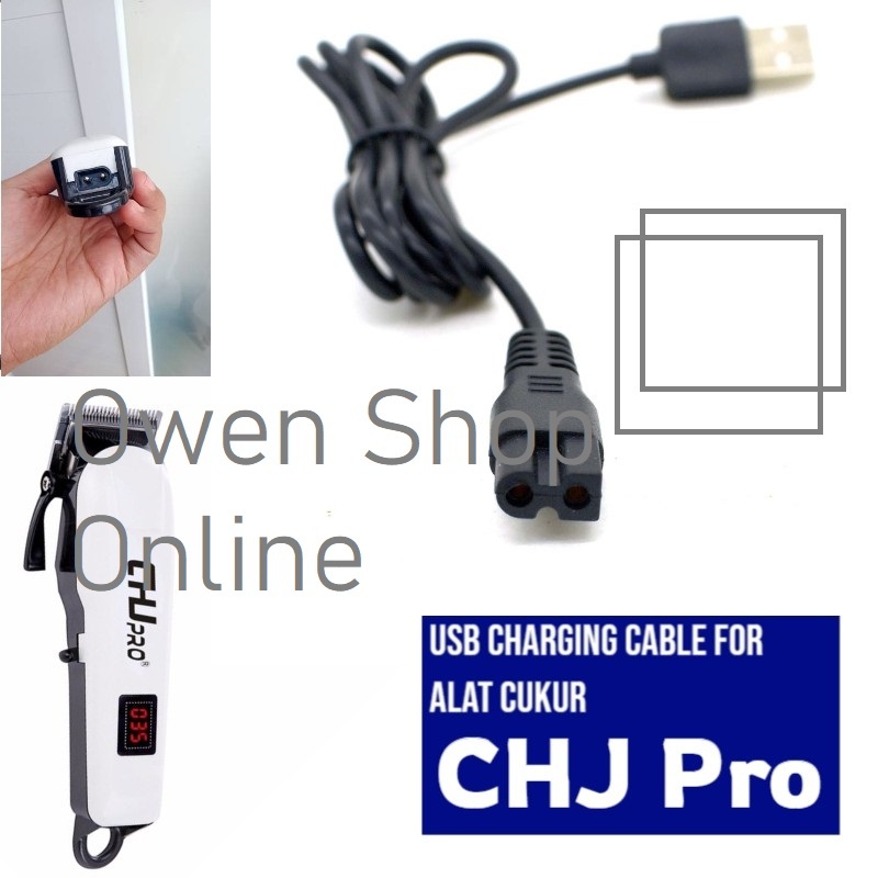 Kabel Adapter Charger Usb CHJ Kami PRO 908 CHJPRO Alat Cukur Shaver Clipper