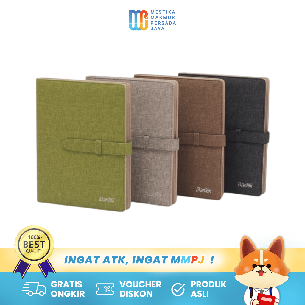 

Bantex Buku Agenda Planner Cover Kulit Black Leather Diary 7492