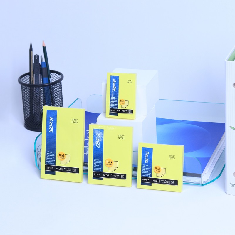 

[Omar Pasha Stationery] Bantex Memo Tempel / Sticky Note Polos Tebal dan Tahan Lama BH90XX