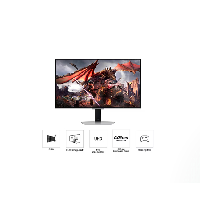Samsung Odyssey OLED G8 G80SD UHD 240Hz Gaming Monitor 32 Inch LS32DG802SEXXD