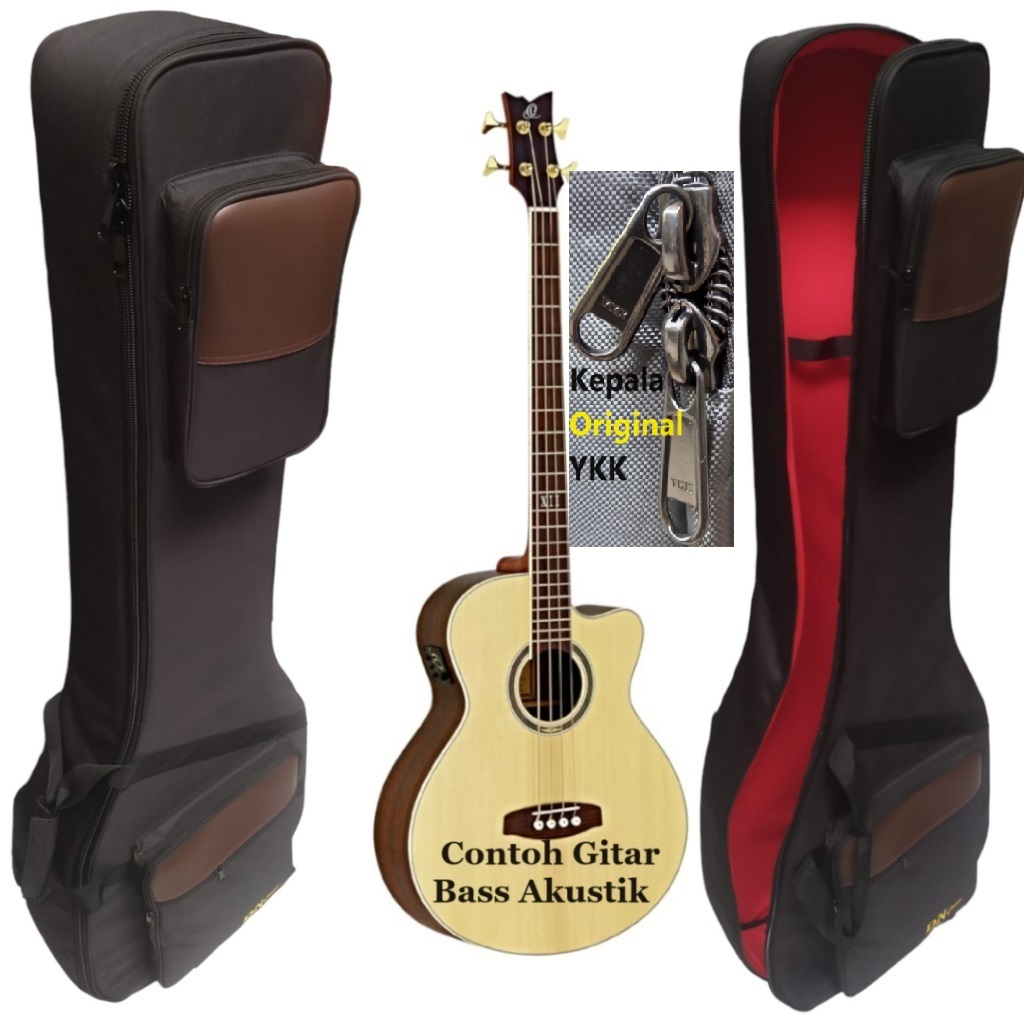 Tas Gitar Bass Akustik 'Tas Bass Akustik Bahan Anti Air Bahan Tebal Dan Super