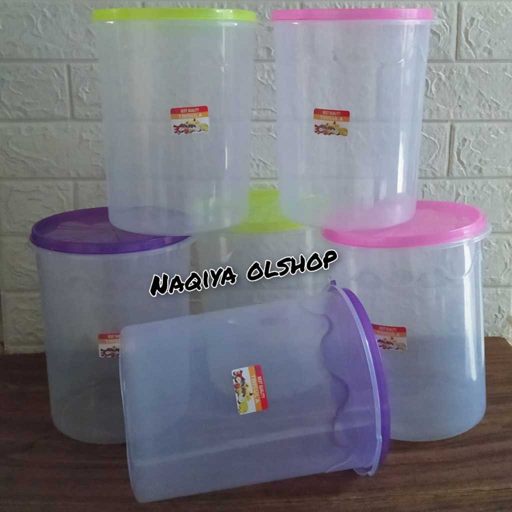 12pcs toples 4 liter bening / toples plastik tebal dan tidak mudah pecah