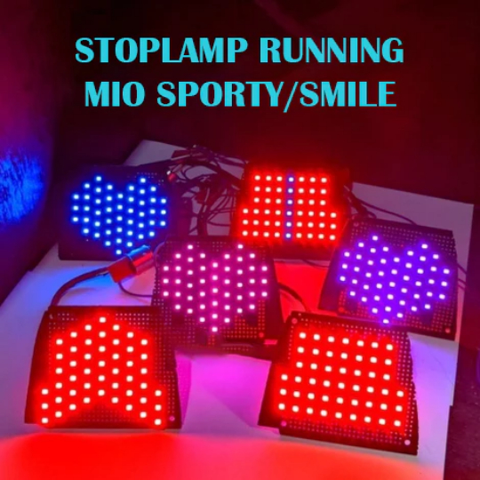 TLM STOPLAMP MIO SPORTY/SMILE STOP LAMPU REM RUNNING 8 MODE OTOMATIS