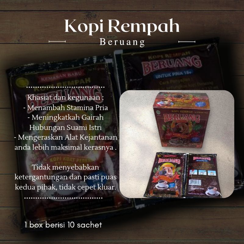 

Kopi rempah | Minuman siap seduh | Beraroma khas CLEEENG-