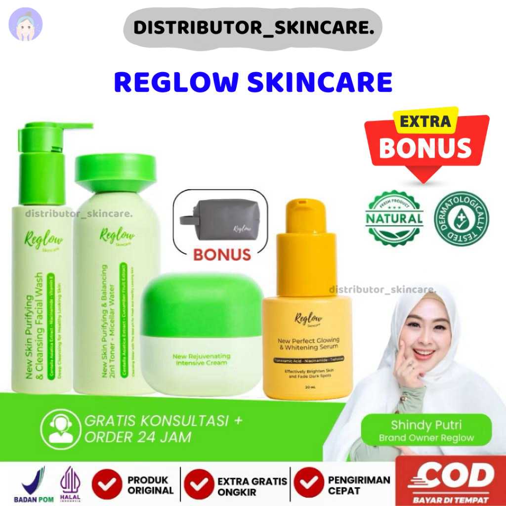 REGLOW  DR SHINDY SKINCARE / Skincare Reglow / Reglow skincare original dr. shindy