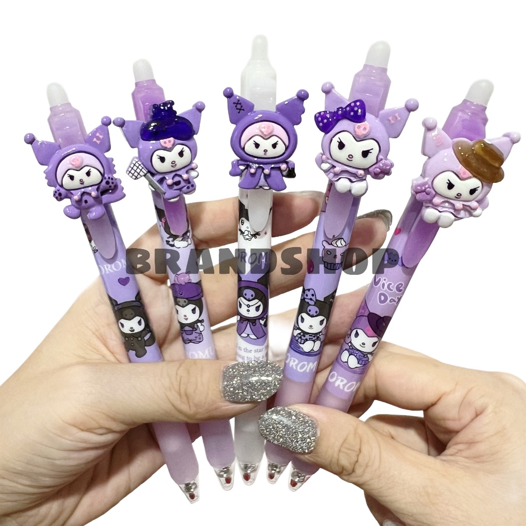 

Pulpen Cetek Anak Kuromi Koromu Pen Gel Karakter Lucu Kartun 0.5mm