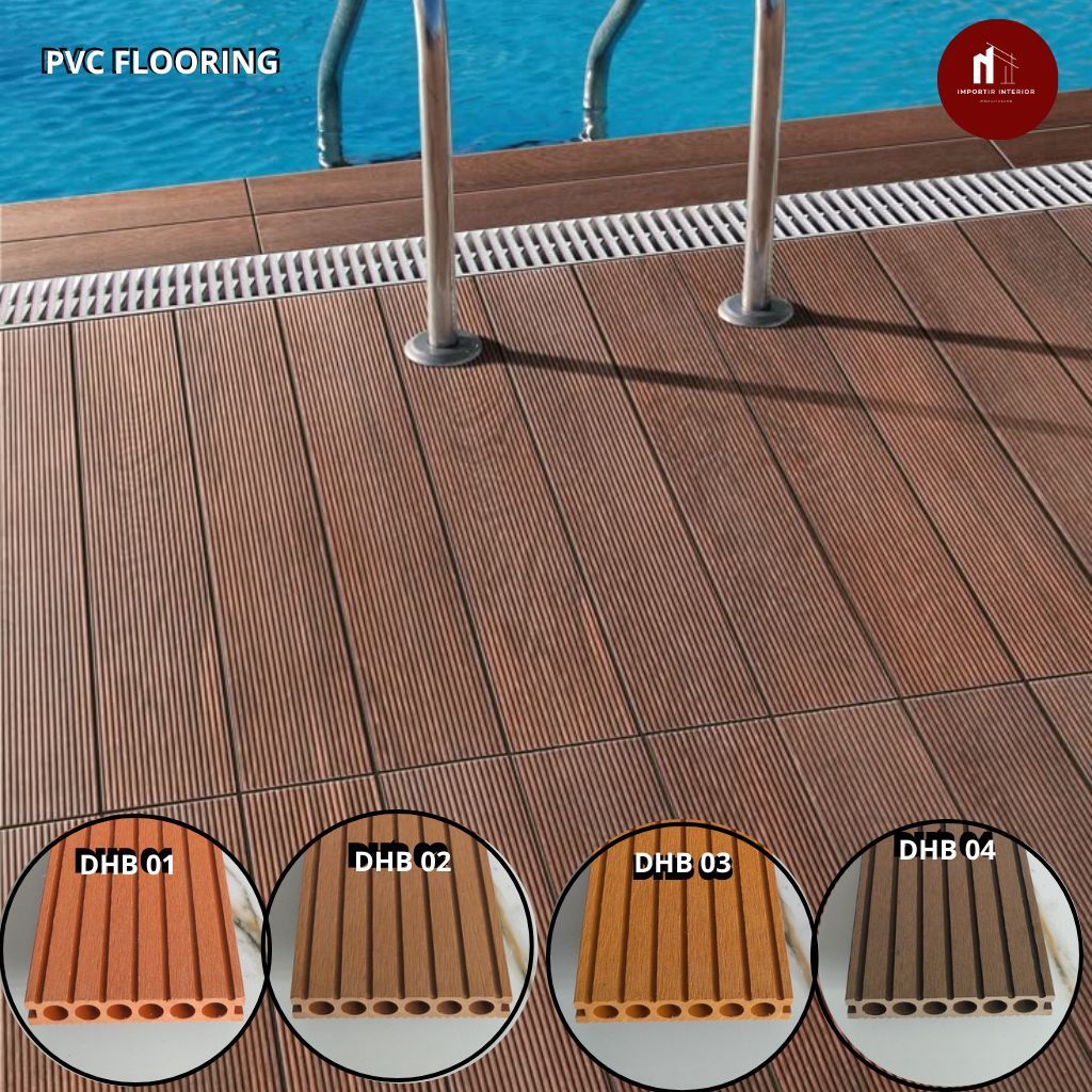 Wpc Lantai Outdoor Wpc Decking Motif Kayu Wpc Flooring