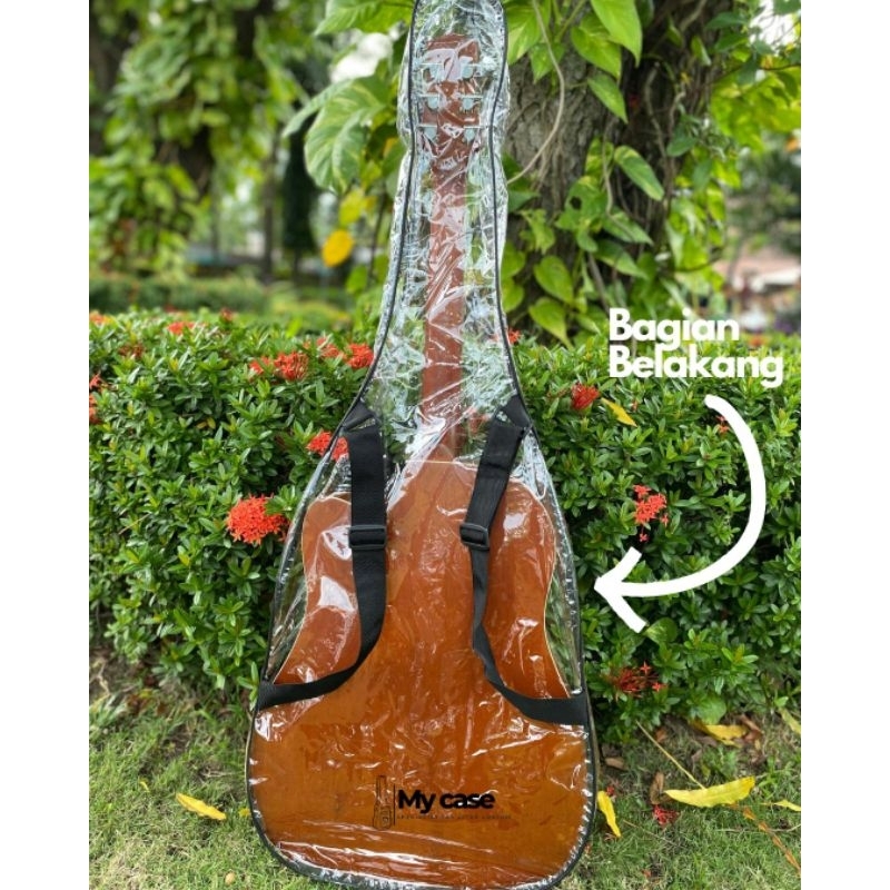 tas gitar transparan anti air termurah