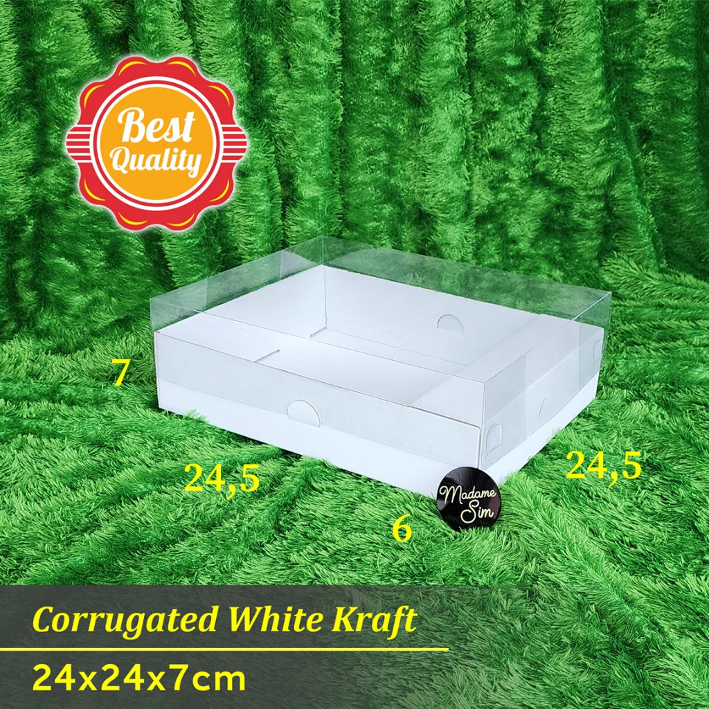 

BOX PUDING - DUS KUE - KOTAK - KARDUS 24x24x7 - WK (ISI : 10 PCS)