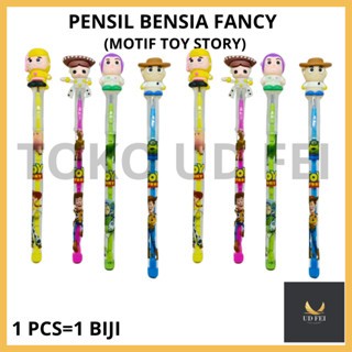 

(1 PCS=1 BIJI -- MOTIF TOY STORY ) PENSIL BENSIA MINI/ PENSIL BENSIA FANCY/ PENSIL FANCY BENSIA