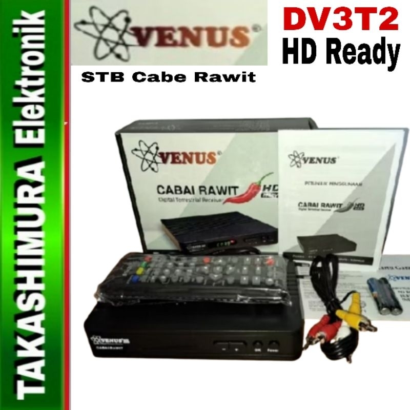 Venus Cabe Rawit Set Top Box TV Digital DVBT2 DVB T2 Venus Cabai Rawit