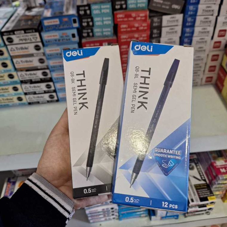 

(PACK) Deli think Ballpoint pen semi gel 0.5mm isi 12pcs