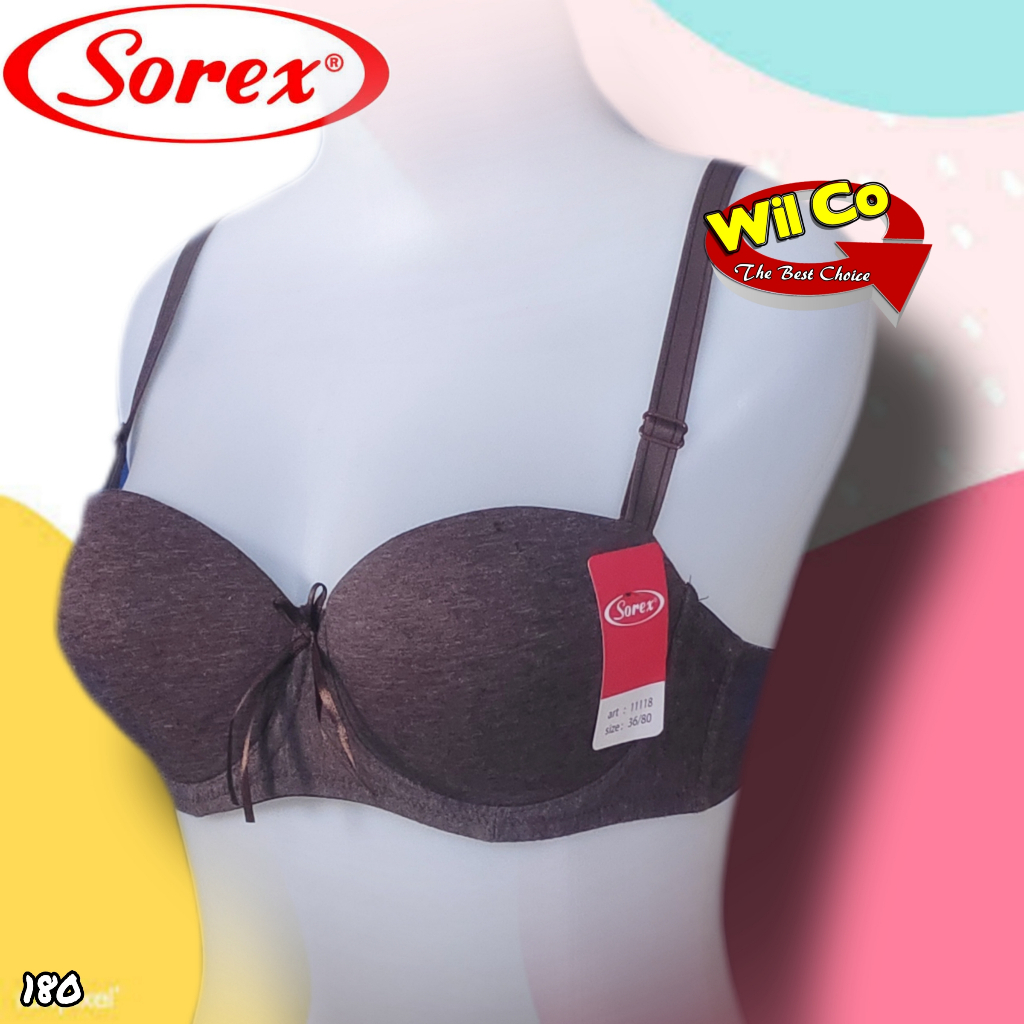 K180 Sorex Bra Wanita Dewasa dan Remaja Busa Ada Kawat Cup A Dua Pengait, Bra Kawat Sorex Size 32 34