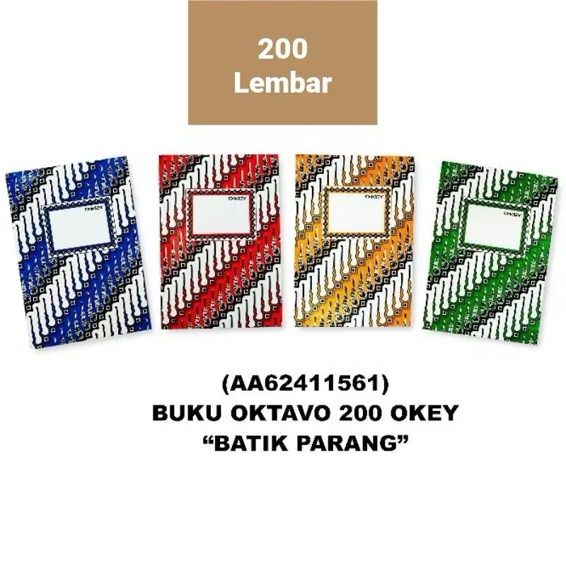 

Buku Tulis Kecil / Notebook Hardcover A6 OKEY isi 200 lembar (1 pcs)