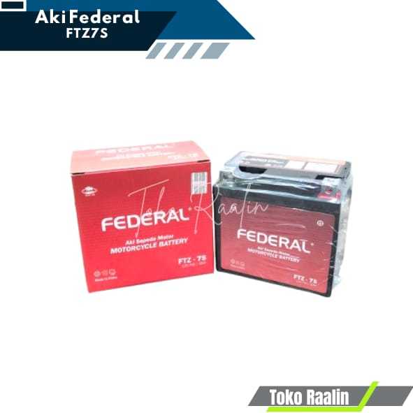 Aki Accu Aki Kering Federal Nano Gel FTZ7S 12V 6ah 10hr Vario 125/150 satria fu