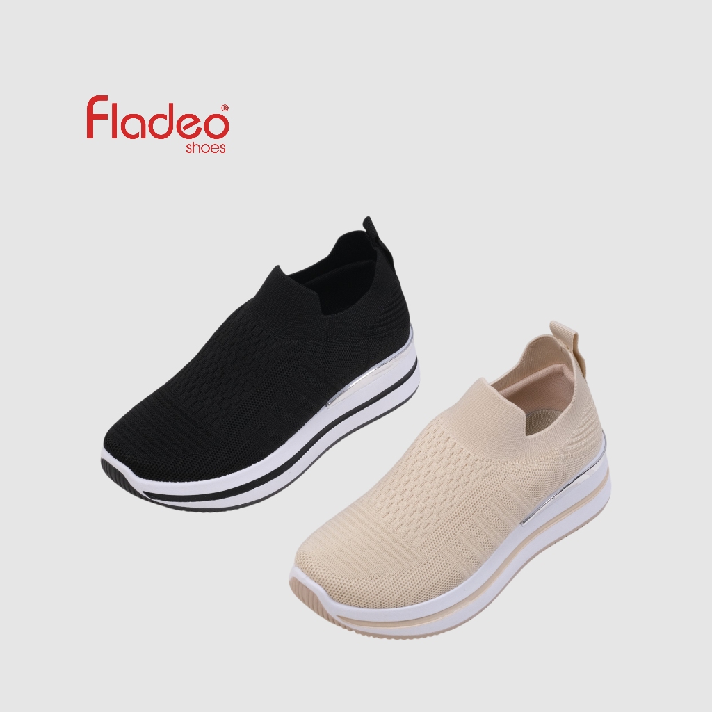 Fladeo B25/LSS338-1LU/Sepatu Sneakers Slip On Wanita [ Sneakers Shoes ]