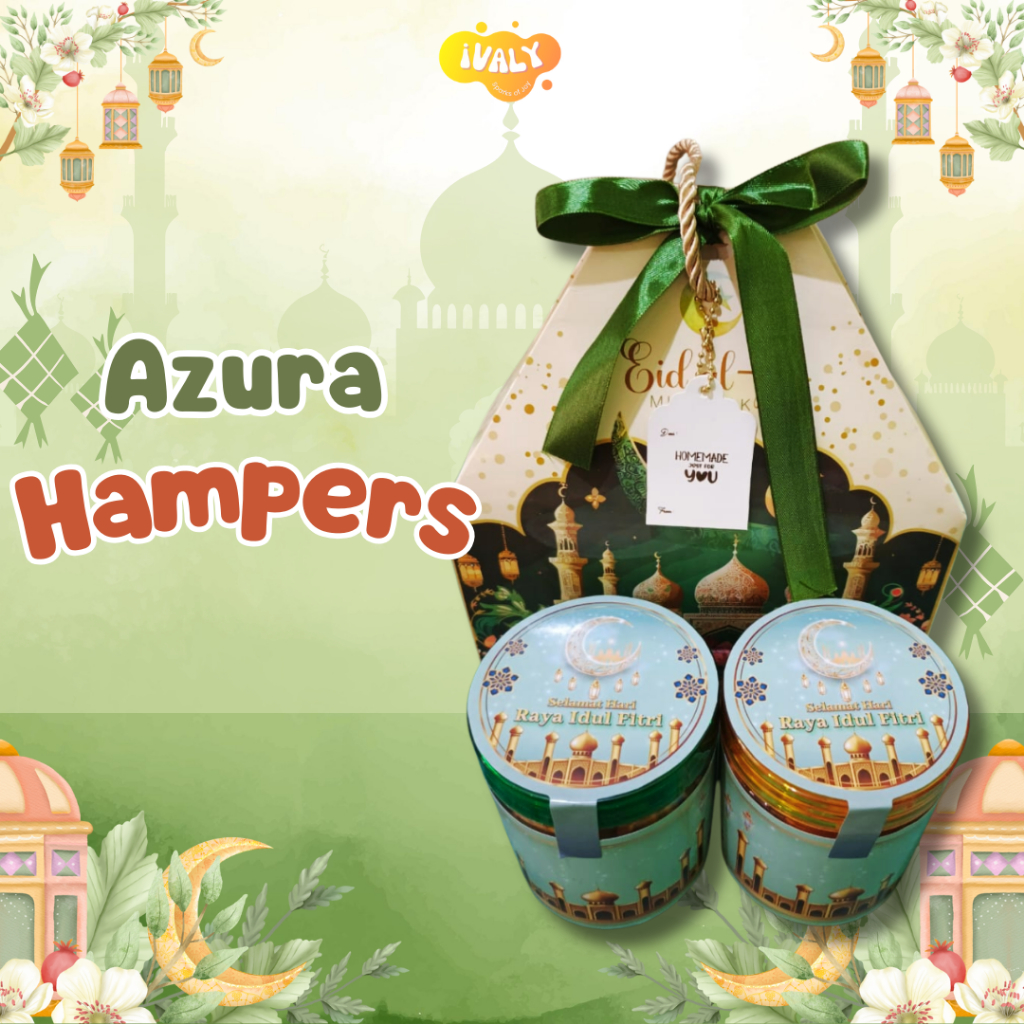 

2 in 1 Set Azura Hampers Cookies Lebaran Idul Fitri Gable box