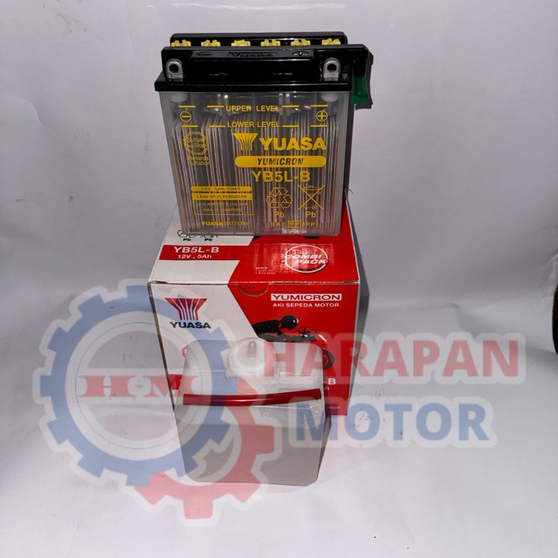 Harapan Motor - Aki Yuasa Supra/Megapro”08/Vega (YB5L-B)