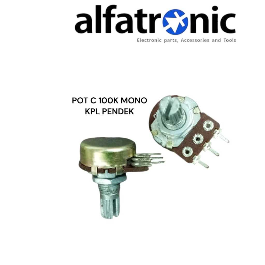 POTENSIO C 100 K MONO KELAPA PENDEK