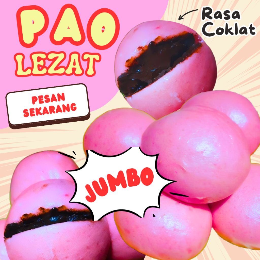 

Pao Lezat Jumbo dan Tekstur Lembut Rasa Coklat – Selalu Baru, Creamy, dan Halal