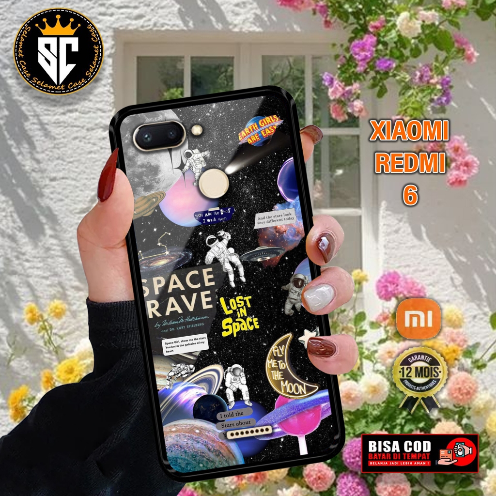 Case XIAOMI REDMI 6 (Motif NASA SPACE) SLAMET Case Terbaru softcase dan hardcase m Case - Casing - K