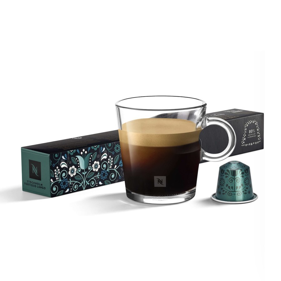 

Nespresso STOCKHOLM FORTISSIO LUNGO Coffee Capsules Kapsul Kopi