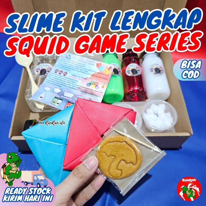 Slime Kit Squid Game/ Slime Kit Lengkap Squid Game/Slime Kit Cowok & Cewek/ Slime Kit Anak