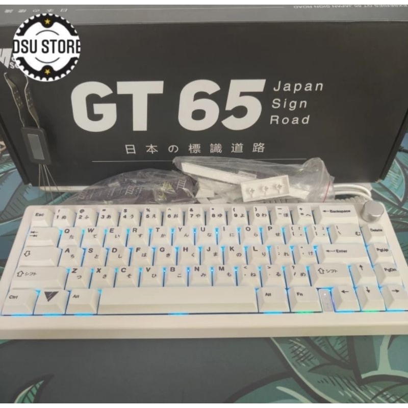 keyboard Vortex Series GT 65 Japan Road Sign - Affilion Blue Sky Switch