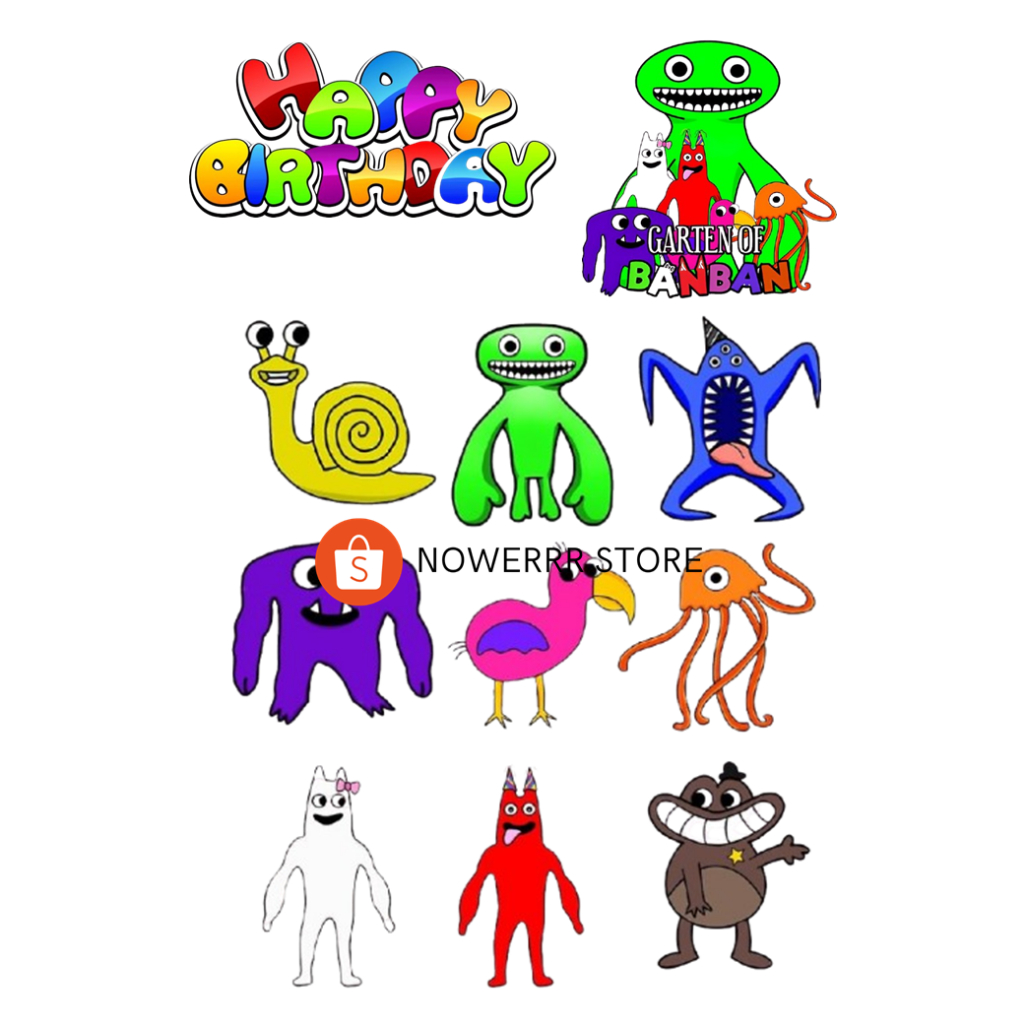 GARTEN OF BANBAN / Topper Cake Garten of BanBan Custom Nama/Hiasan Kue Ultah GARTEN OF BANBAN