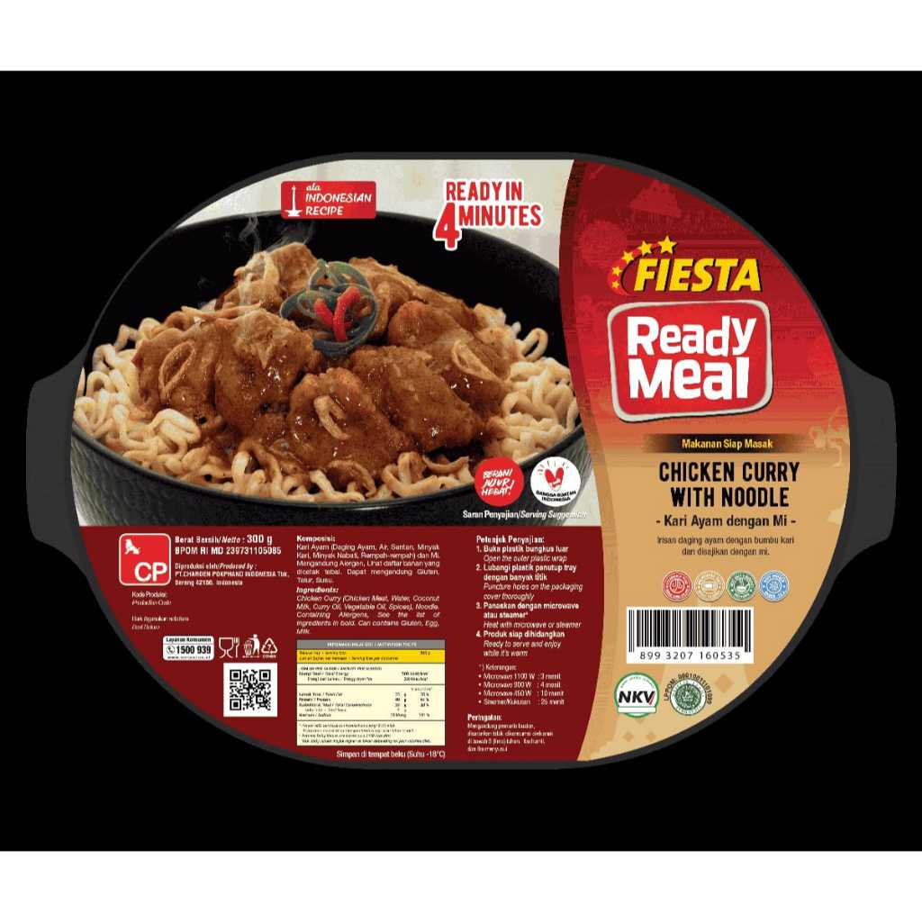 

Fiesta Ready Meal - Chicken Curry Noodle 300gr