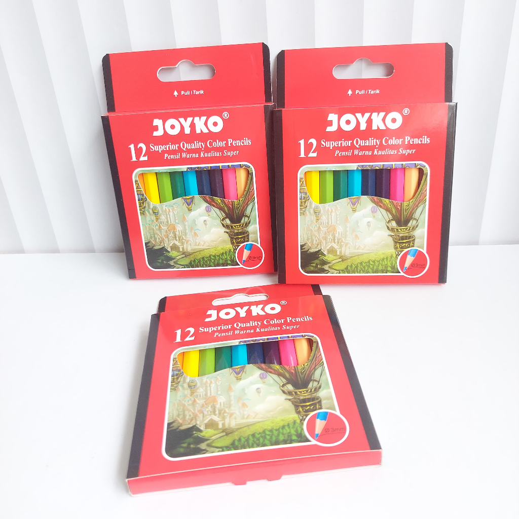 

Pensil Warna Mini JOYKO 12Pcs Pencils Color