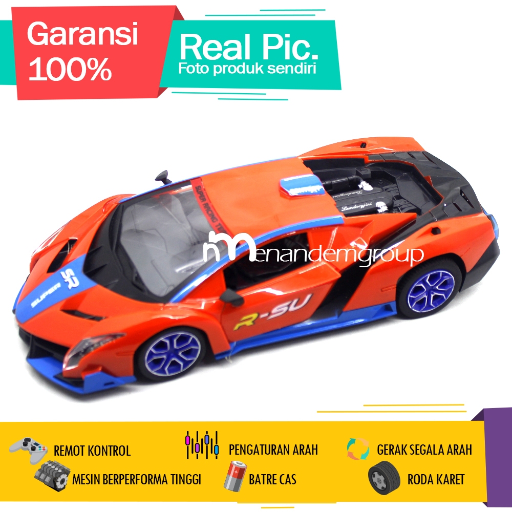 Mainan Mobil Remot Kontrol RC Sedan Balap Lambo Rally Model