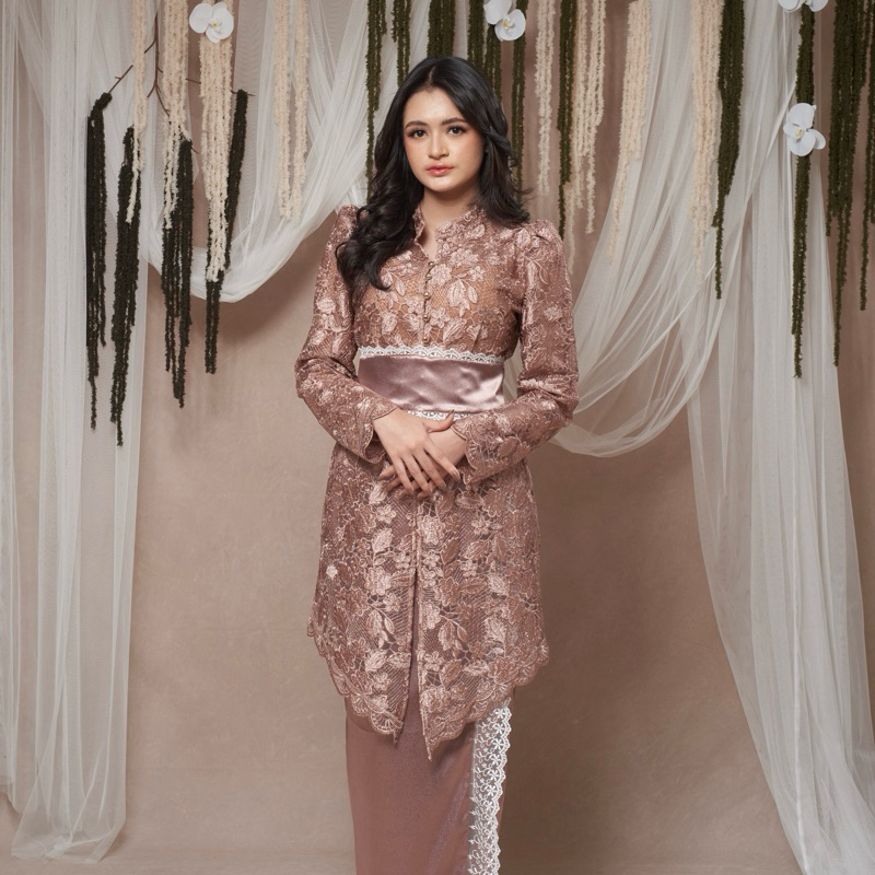 FJOLLA ROSE GOLD| Tunik Fjolla | Tunik Melayu | Kebaya Wisuda | Kebaya engagement | Baju Kondangan |