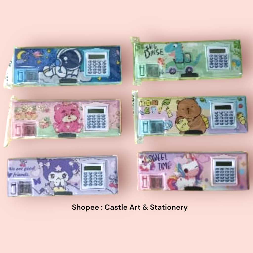 

Tempat Pensil Calculator/ Tempat Pensil Pola Kuromi Astronout Lotso Dino