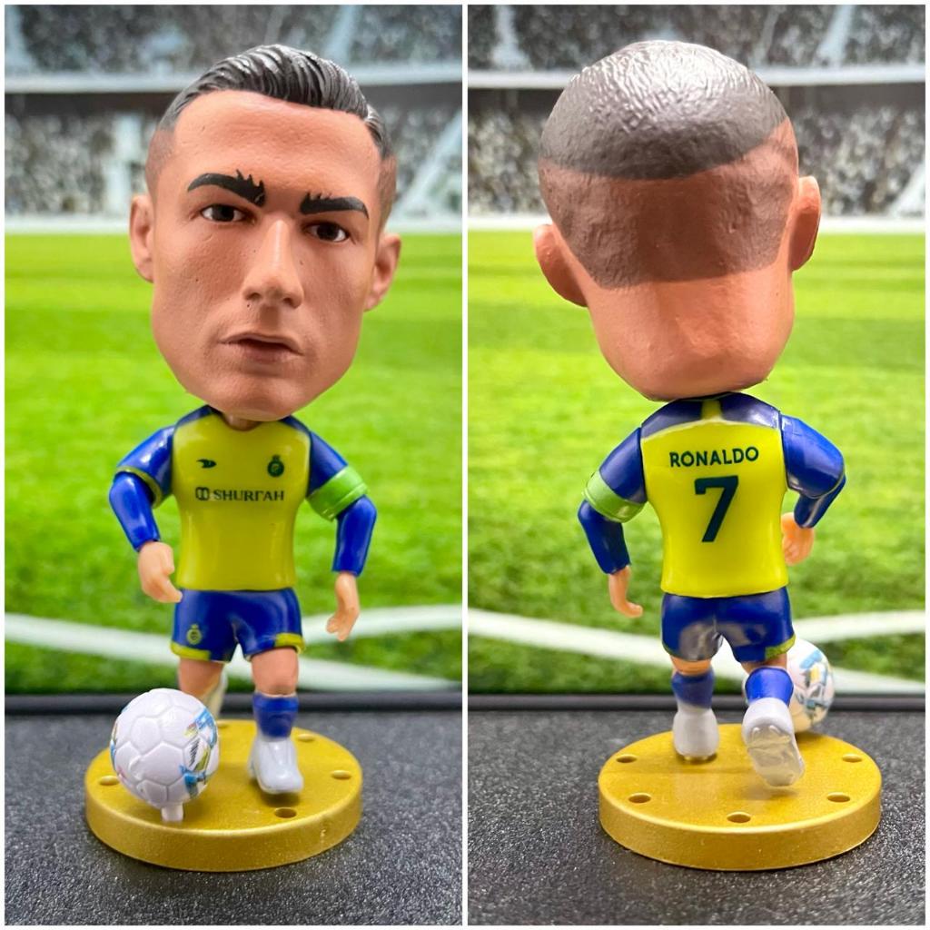 Figure pemain Al nassr Ronaldo / Al nassr Chistiano Ronaldo / Miniatur pemain bola Al Nassr / Kodoto