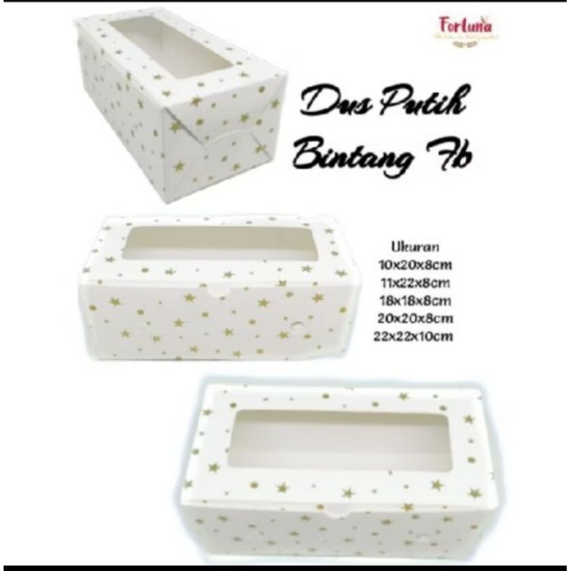 

Dus Putih Bintang UK 22x22x10cm (1pcs)