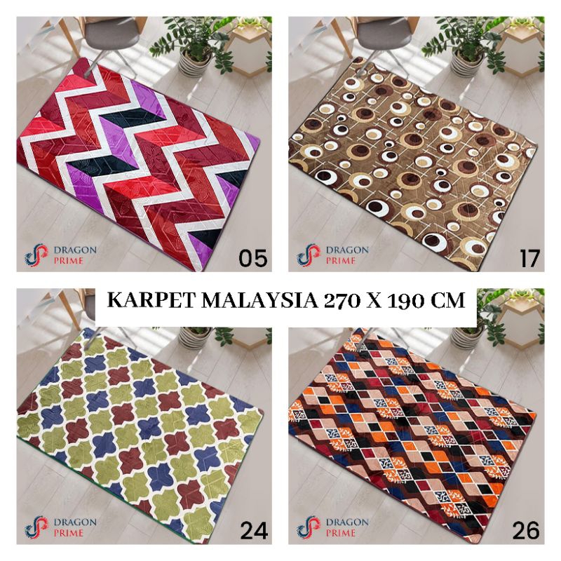 KARPET MALAYSIA 270 X 190 CM || KARPET MALAYSIA IMPRT TEBAL