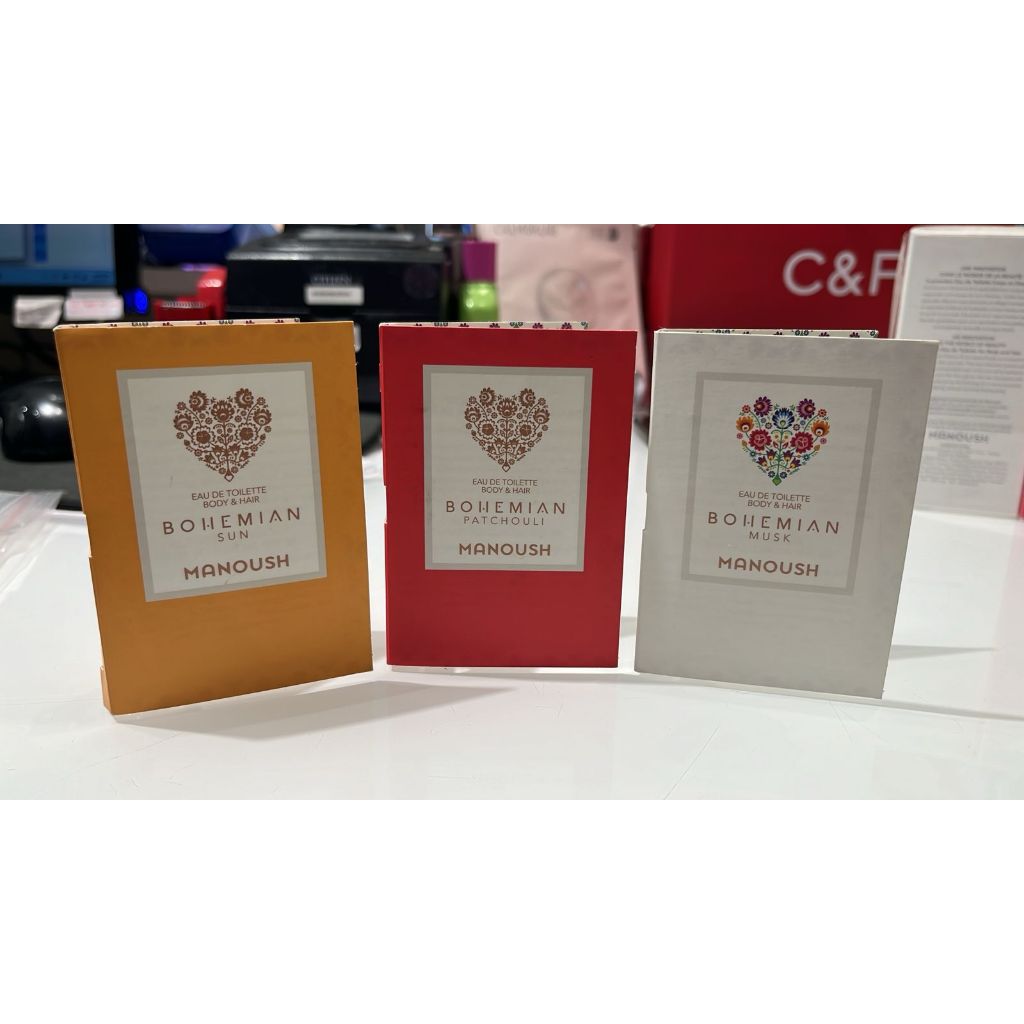 Parfume MANOUSH PATCHOULI , MANOUSH MUSK, MANOUSH SUN EDT C&F PARFUME ORIGINAL